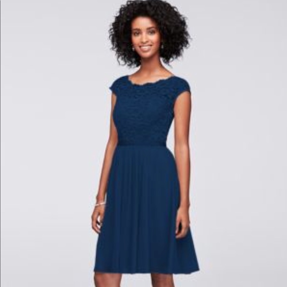 David’s bridal bridesmaid dress